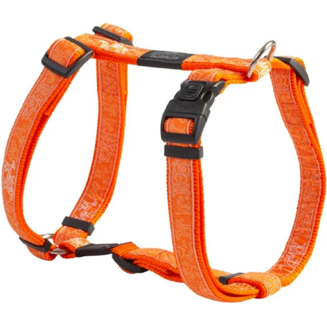 Rogz dogz Σαμαράκι σκύλου Fancy dress H-Harness Πορτοκαλί Large Rogz dogz Σαμαράκι σκύλου Fancy dress H-Harness Πορτοκαλί Large