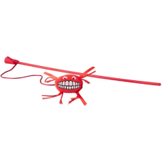 Rogz catz παιχνίδι γάτας ραβδί Teaser Plush Catnip αστεία φατσούλα κόκκινο Rogz catz παιχνίδι γάτας ραβδί Teaser Plush Catnip αστεία φατσούλα κόκκινο