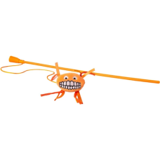 Rogz catz παιχνίδι γάτας ραβδί Teaser Plush Catnip αστεία φατσούλα πορτοκαλί Rogz catz παιχνίδι γάτας ραβδί Teaser Plush Catnip αστεία φατσούλα πορτοκαλί