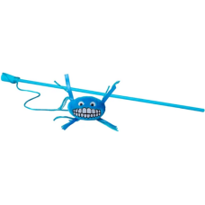 Rogz catz παιχνίδι γάτας ραβδί Teaser Plush Catnip αστεία φατσούλα μπλε Rogz catz παιχνίδι γάτας ραβδί Teaser Plush Catnip αστεία φατσούλα μπλε