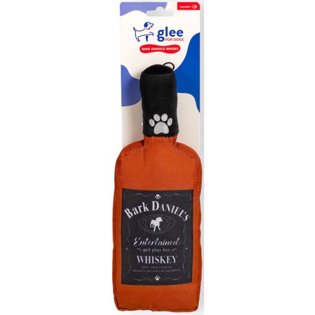 Glee Παιχνίδι Σκύλου Bark Daniels Whisky με ήχο Glee Παιχνίδι Σκύλου Bark Daniels Whisky με ήχο