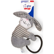 Glee Παιχνίδι Σκύλου Bunny Grey Hoop Rope Squeaky
