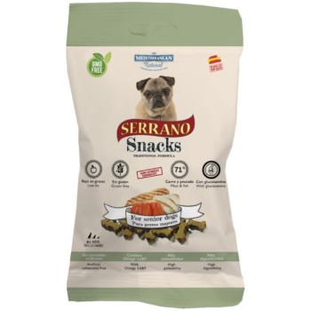 Mediterranean serrano snacks για υπερήλικα σκυλιά με ζαμπόν και γαλοπούλα 100gr Mediterranean serrano snacks για υπερήλικα σκυλιά με ζαμπόν και γαλοπούλα 100gr