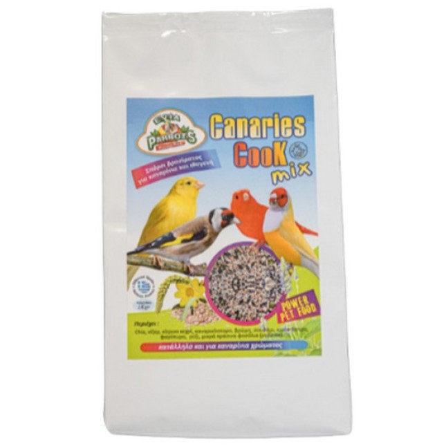 Evia parrots Cook Mix Σπόροι βρασίματος για καναρίνια και ιθαγενή 1kg Evia parrots Cook Mix Σπόροι βρασίματος για καναρίνια και ιθαγενή 1kg