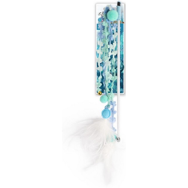 AFP Παιχνίδι Γάτας Knotty Habit Long Butterfly Wand Μπλέ 50x3x2cm AFP Παιχνίδι Γάτας Knotty Habit Long Butterfly Wand Μπλέ 50x3x2cm