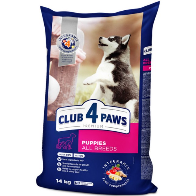 Kormotech Club 4 Paws για κουτάβια όλων των φυλών με κοτόπουλο 14kg Kormotech Club 4 Paws για κουτάβια όλων των φυλών με κοτόπουλο 14kg