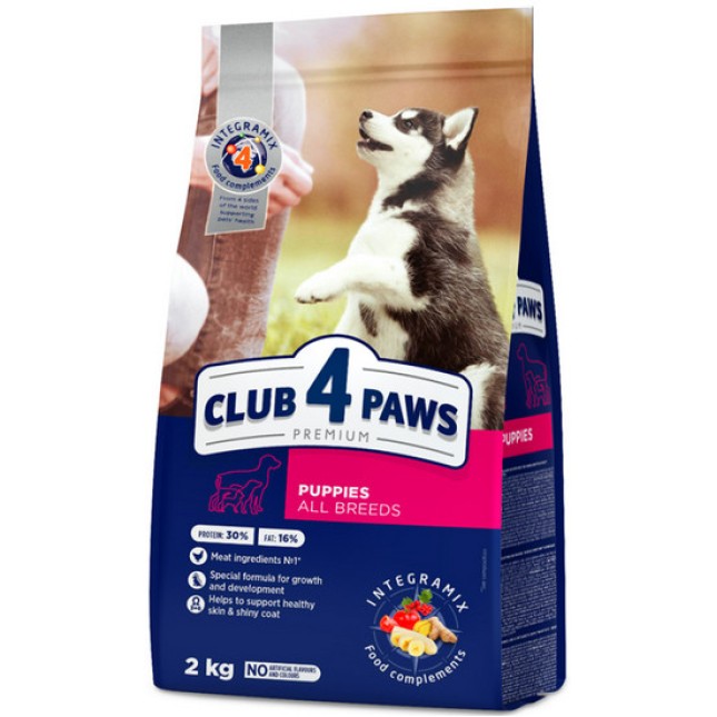 Kormotech Club 4 Paws Πλήρης τροφή για κουτάβια όλων των φυλών με κοτόπουλο Kormotech Club 4 Paws Πλήρης τροφή για κουτάβια όλων των φυλών με κοτόπουλο