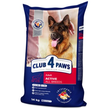 Kormotech Club 4 Paws για ενήλικα δραστήρια σκυλιά όλων των φυλών με κοτόπουλο 14kg Kormotech Club 4 Paws για ενήλικα δραστήρια σκυλιά όλων των φυλών με κοτόπουλο 14kg