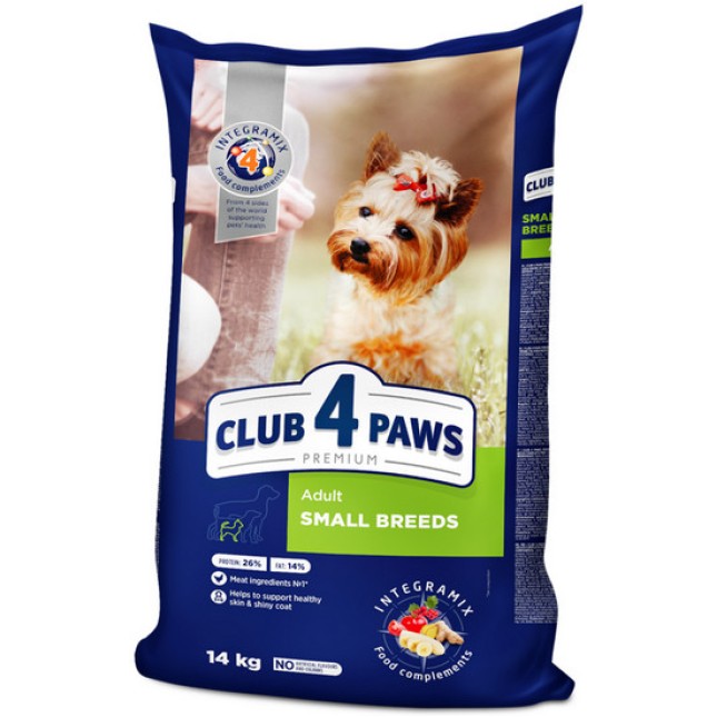 Kormotech Club 4 Paws ξηρή διατροφή υψηλής ποιότητας για ενήλικα μικρόσωμα σκυλιά με κοτόπουλο