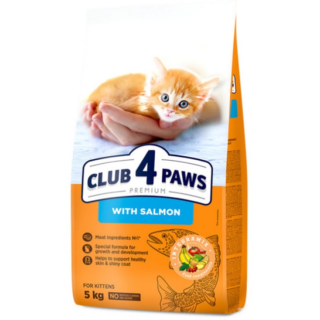 Kormotech Club 4 Paws τροφή για γατάκια με Σολομό 5kg