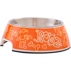 Rogz dogz Μπωλ σκύλου Bubble orange doodle Large (750ml) Rogz dogz Μπωλ σκύλου Bubble orange doodle Large (750ml)