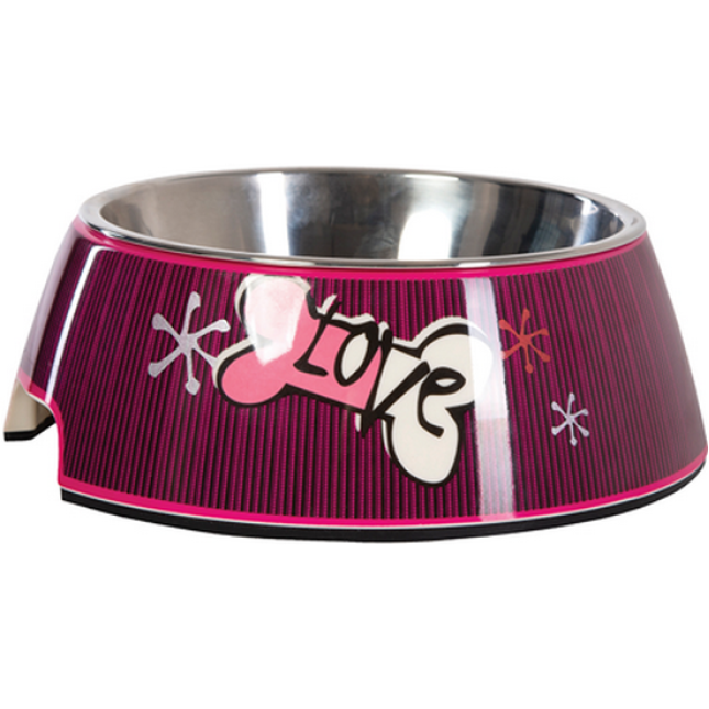 Rogz dogz Μπωλ σκύλου Bubble pink love Large (750ml) Rogz dogz Μπωλ σκύλου Bubble pink love Large (750ml)
