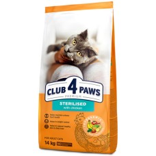 Kormotech Club 4 Paws τροφή για στειρωμένες γάτες με κοτόπουλο 14kg Kormotech Club 4 Paws τροφή για στειρωμένες γάτες με κοτόπουλο 14kg
