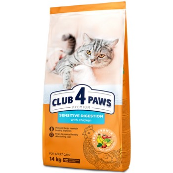 Kormotech Club 4 Paws τροφή για ευαίσθητες γάτες με κοτόπουλο 14kg Kormotech Club 4 Paws τροφή για ευαίσθητες γάτες με κοτόπουλο 14kg