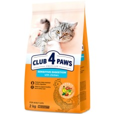 Kormotech Club 4 Paws Πλήρης ξηρή τροφή για γάτες με ευαίσθητο πεπτικό σύστημα  με κοτόπουλο