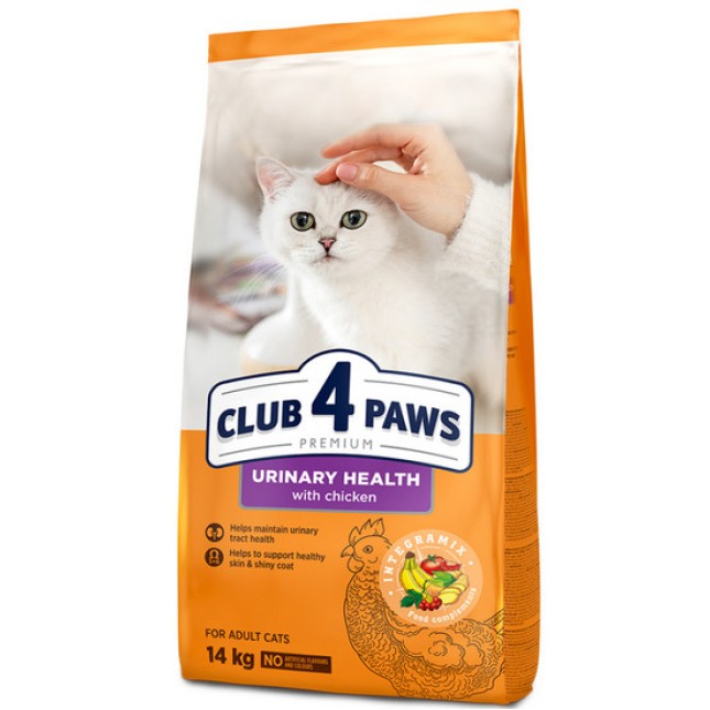 Kormotech Club 4 Paws τροφή για γάτες με ευαίσθητο ουροποιητικό σύστημα με κοτόπουλο