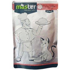Kormotech Master Υγρή Τροφή για ενήλικες γάτες με μοσχάρι σε σάλτσα 80gr Kormotech Master Υγρή Τροφή για ενήλικες γάτες με μοσχάρι σε σάλτσα 80gr