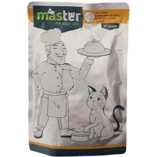 Kormotech Master Υγρή Τροφή για ενήλικες γάτες με κοτόπουλο σε σάλτσα 80gr Kormotech Master Υγρή Τροφή για ενήλικες γάτες με κοτόπουλο σε σάλτσα 80gr