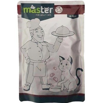 Kormotech Master Υγρή Τροφή για ενήλικες γάτες με κρέας σε ζελέ 80gr Kormotech Master Υγρή Τροφή για ενήλικες γάτες με κρέας σε ζελέ 80gr