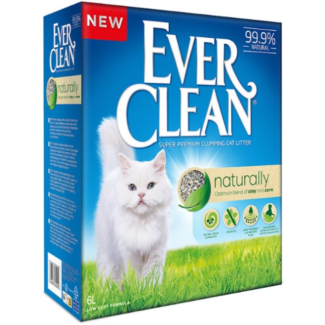 Everclean Naturally άμμος και μείγμα καλαμποκιού υψηλής απορροφητικότητας χωρίς άρωμα Everclean Naturally άμμος και μείγμα καλαμποκιού υψηλής απορροφητικότητας χωρίς άρωμα