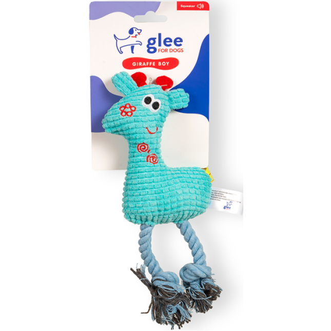 Glee Παιχνίδι σκύλου καμηλοπάρδαλη boy squeaky με ήχο σφυρίγματος όταν ο σκύλος το πιέζει 26x16x3cm Glee Παιχνίδι σκύλου καμηλοπάρδαλη boy squeaky με ήχο σφυρίγματος όταν ο σκύλος το πιέζει 26x16x3cm