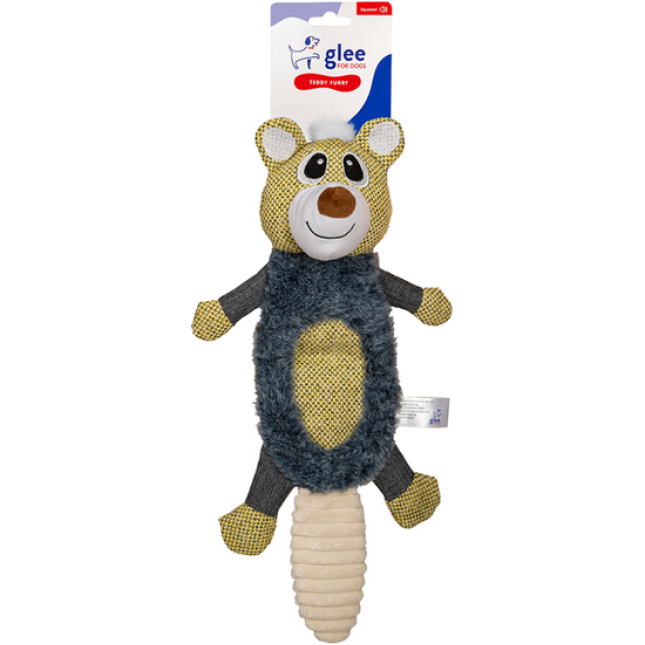 Glee Παιχνίδι σκύλου Teddy furry belly με ήχο σφυρίγματος όταν ο σκύλος το πιέζει 41cm Glee Παιχνίδι σκύλου Teddy furry belly με ήχο σφυρίγματος όταν ο σκύλος το πιέζει 41cm