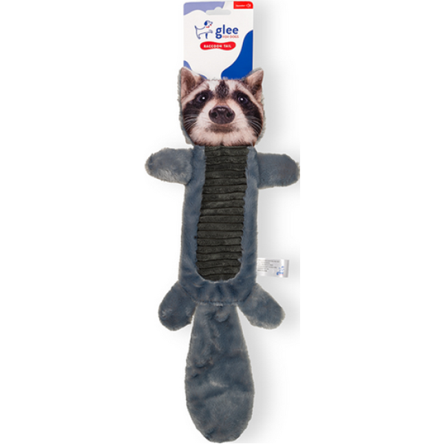 Glee Παιχνίδι σκύλου Raccoon skinny tail με ήχο σφυρίγματος όταν ο σκύλος το πιέζει 22x50cm Glee Παιχνίδι σκύλου Raccoon skinny tail με ήχο σφυρίγματος όταν ο σκύλος το πιέζει 22x50cm