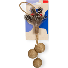 Glee Παιχνίδι Γάτας Jingle bells με jute & actinidia για να κρατάτε τη γάτα σας απασχολημένη 30x4cm Glee Παιχνίδι Γάτας Jingle bells με jute & actinidia για να κρατάτε τη γάτα σας απασχολημένη 30x4cm