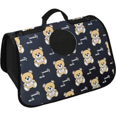 Glee Τσάντα μεταφοράς Bears Μαύρο M  42x21x30cm