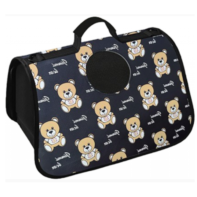 Glee Τσάντα μεταφοράς Bears Μαύρο L 50x23x30cm Glee Τσάντα μεταφοράς Bears Μαύρο L 50x23x30cm