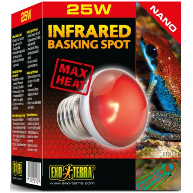 Exo Terra Λάμπα υπέρυθρων κυμάτων θερμότητας NANO 25W Exo Terra Λάμπα υπέρυθρων κυμάτων θερμότητας NANO 25W