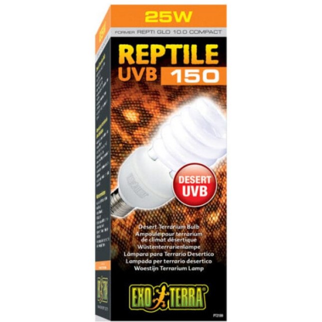 Exo Terra Repti Glo 10.0 λαμπτήρες UVB150 ιδανικός για όλα τα ερπετά που κατοικούν στην έρημο Exo Terra Repti Glo 10.0 λαμπτήρες UVB150 ιδανικός για όλα τα ερπετά που κατοικούν στην έρημο