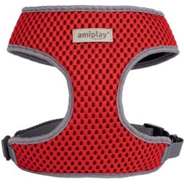 Amiplay-MESH επιστήθιο σαμαράκι Scout SONIC Κόκκινο από διαπερατό υλικό που εξασφαλίζει άνεση Amiplay-MESH επιστήθιο σαμαράκι Scout SONIC Κόκκινο από διαπερατό υλικό που εξασφαλίζει άνεση