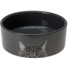 Karlie Ανθρακί κεραμικό πιάτο γάτας 4 cm ø: 11.5 cm 250ml