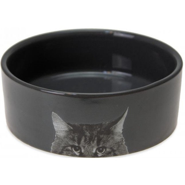 Karlie Ανθρακί κεραμικό πιάτο γάτας 4 cm ø: 11.5 cm 250ml Karlie Ανθρακί κεραμικό πιάτο γάτας 4 cm ø: 11.5 cm 250ml
