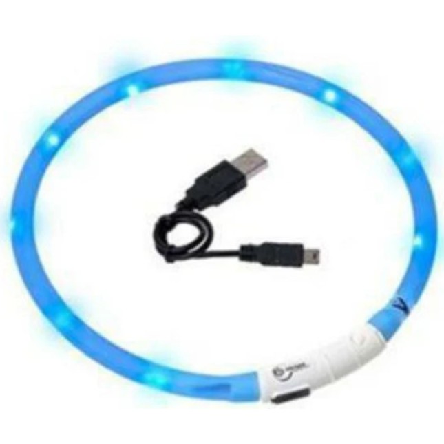 Karlie Visio σιλικονούχο μπλε LED περιλαίμιο 20 - 70 cm Karlie Visio σιλικονούχο μπλε LED περιλαίμιο 20 - 70 cm
