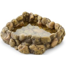 Exo Terra Γωνιακό πιάτο νερού με βότσαλο Large 16x18x5,5cm Exo Terra Γωνιακό πιάτο νερού με βότσαλο Large 16x18x5,5cm