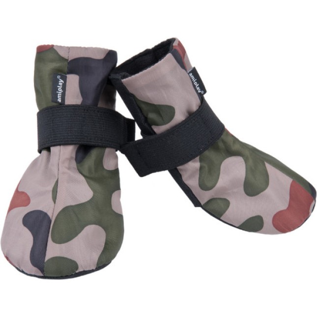Amiplay- Μπότες για σκύλους BRISTOL Camo κατασκευασμένα από υλικά υψηλής ποιότητας