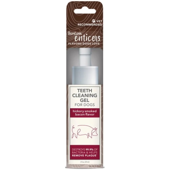 TropiClean Gel οδοντικής περιποίησης με γεύση καπνιστού μπέικον 59ml TropiClean Gel οδοντικής περιποίησης με γεύση καπνιστού μπέικον 59ml
