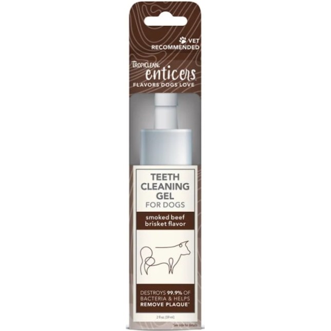 TropiClean Gel οδοντικής περιποίησης με γεύση γεύση καπνιστού μοσχαρίσιου φιλέτου TropiClean Gel οδοντικής περιποίησης με γεύση γεύση καπνιστού μοσχαρίσιου φιλέτου