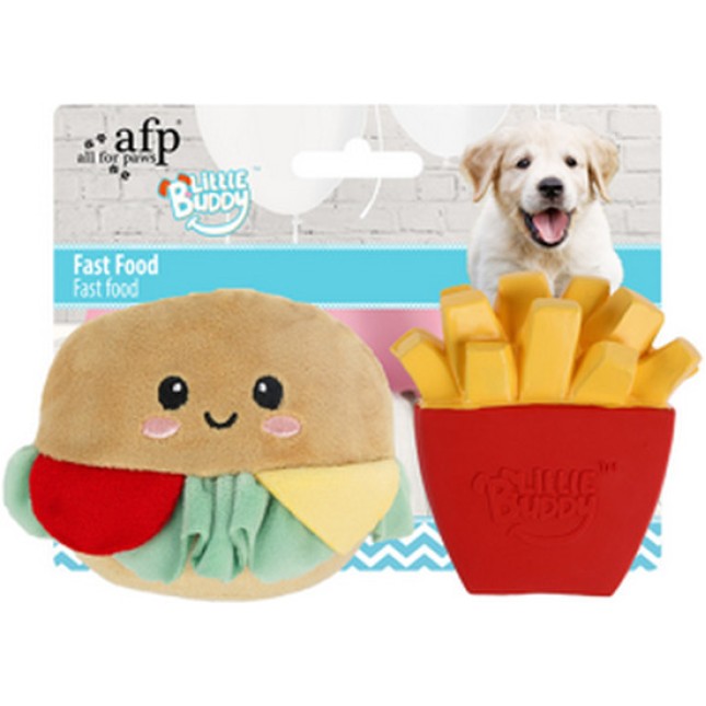 AFP Παιχνίδι Σκύλου Little Buddy Hamburg with French fries για ώρες παιχνιδιού και διασκέδασης AFP Παιχνίδι Σκύλου Little Buddy Hamburg with French fries για ώρες παιχνιδιού και διασκέδασης