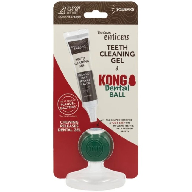 TropiClean οδοντικό gel και μπάλα Kong 35ml TropiClean οδοντικό gel και μπάλα Kong 35ml