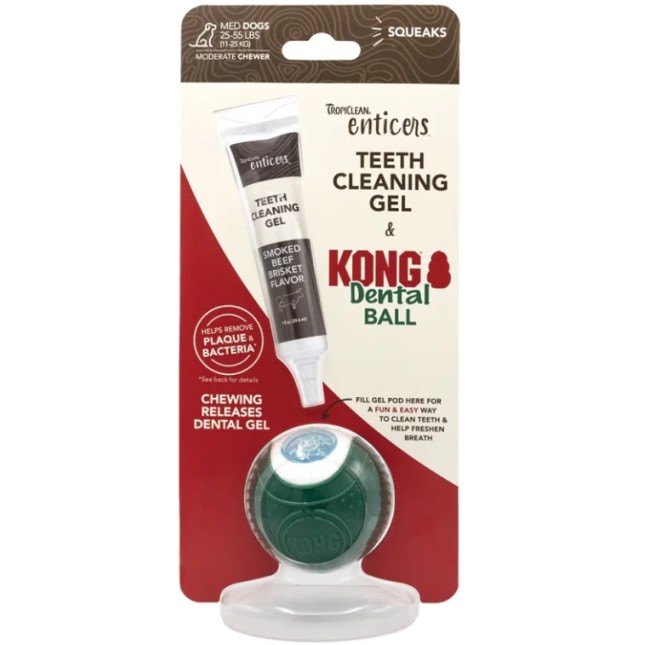 TropiClean οδοντικό gel και μπάλα Kong 35ml TropiClean οδοντικό gel και μπάλα Kong 35ml