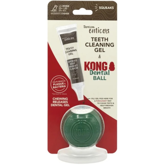 TropiClean οδοντικό gel και μπάλα Kong 35ml TropiClean οδοντικό gel και μπάλα Kong 35ml
