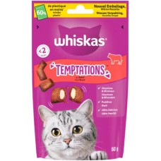 Whiskas τραγανά σνακς με μοσχάρι 60g Whiskas τραγανά σνακς με μοσχάρι 60g