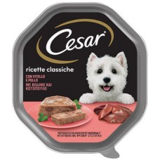Cesar Πλήρης τροφή με βοδινό και κοτόπουλο σε πατέ για ενήλικους μικρόσωμους σκύλους 100gr Cesar Πλήρης τροφή με βοδινό και κοτόπουλο σε πατέ για ενήλικους μικρόσωμους σκύλους 100gr