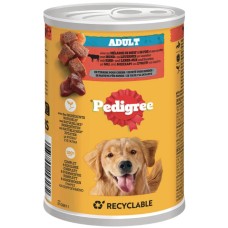 Pedigree Πλήρης τροφή για ενήλικους σκύλους με μοσχάρι, συκώτι και καρότα σε πατέ 400gr Pedigree Πλήρης τροφή για ενήλικους σκύλους με μοσχάρι, συκώτι και καρότα σε πατέ 400gr