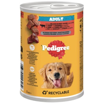 Pedigree Πλήρης τροφή για ενήλικους σκύλους με μοσχάρι, συκώτι και καρότα σε πατέ 400gr Pedigree Πλήρης τροφή για ενήλικους σκύλους με μοσχάρι, συκώτι και καρότα σε πατέ 400gr