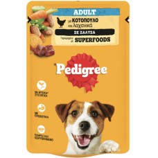 Pedigree Πλήρης τροφή για ενήλικους σκύλους με κοτόπουλο και λαχανικά σε σάλτσα 400gr Pedigree Πλήρης τροφή για ενήλικους σκύλους με κοτόπουλο και λαχανικά σε σάλτσα 400gr