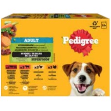 Pedigree για ενήλικους σκύλους με λαχανικά σε σάλτσα (Μοσχ/Αρνάκι, Μοσχ/Συκωτι, Κοτόπουλο, Γαλοπούλα Pedigree για ενήλικους σκύλους με λαχανικά σε σάλτσα (Μοσχ/Αρνάκι, Μοσχ/Συκωτι, Κοτόπουλο, Γαλοπούλα